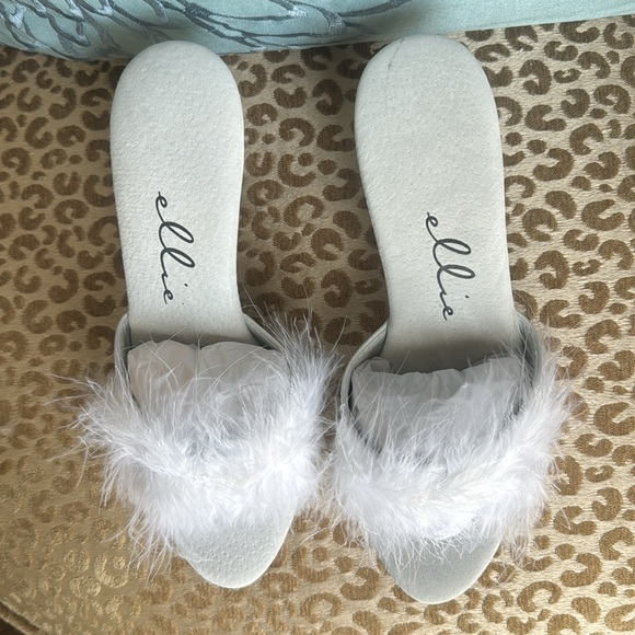 NIP Ellie feather kitten heel mules - Picture 3 of 8